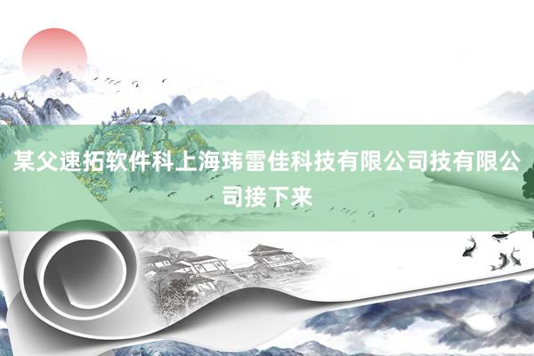 某父速拓软件科上海玮雷佳科技有限公司技有限公司接下来